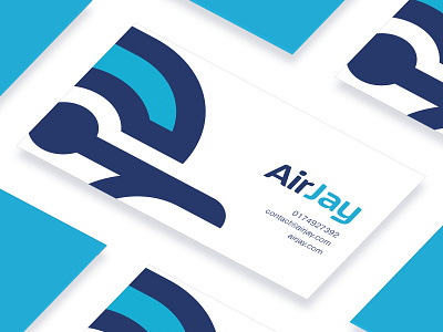 AirJay Business Cards airline airways animal bird branding business card college design jay logo mark mockup modernist presentation project