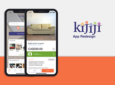 Kijiji App Redesign app design minimal ui ux