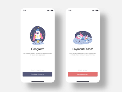 Success - Error app dailyui design ui