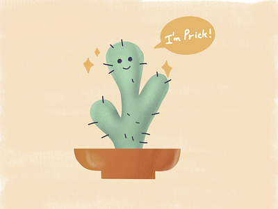 Hi, I'm Prick! digitalart drawing illustration ipad