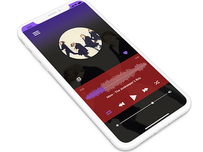 Music Player app dailyui design flat music app ui ux