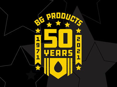 BG 50th Anniversary anniversary automotive car design logo