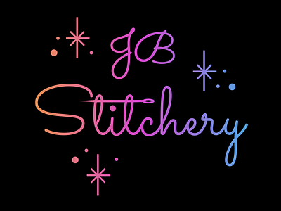 JB Stitchery gradients logo needle stitch