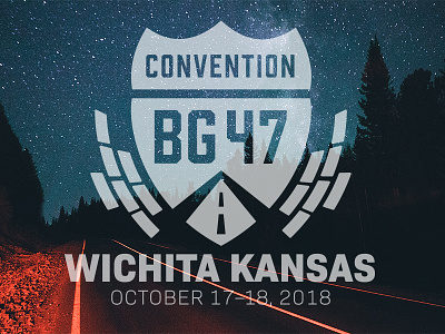 Convention 47 brand and identity design logo