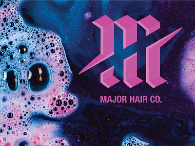 Major Hair Co. design fresh hair salon logo wichita