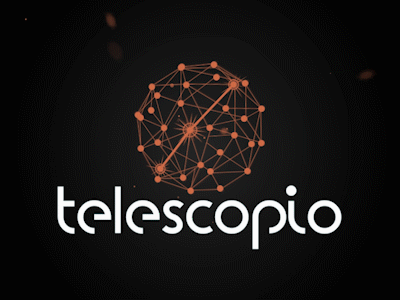 Telescopio brand elearning logo logolover moocs motion graphics