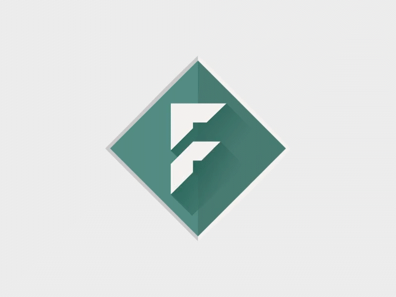 F Logotype after effects branding logo motion graphic