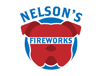 Nelson's Fireworks bulldog dog