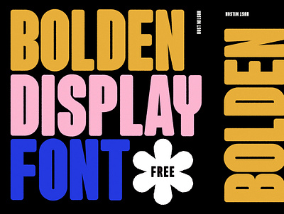 Bolden Display Font *FREE artdirection design illustration lettering type typography