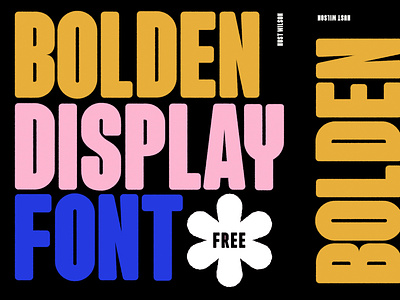 Bolden Display Font *FREE