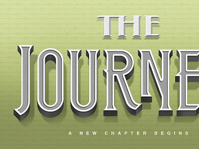 The Journey art artdirection branding creative design lettering type typography