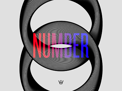 NUMBER 8 8 blend design knockoutfont letter number type type art