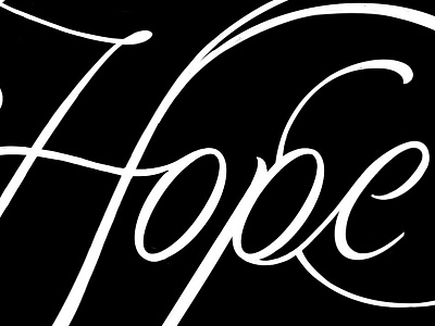 Hope art artdirection branding calligraphy design lettering logo type typography