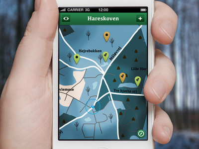 The Nature App app design graphic ios iphone nature navigation