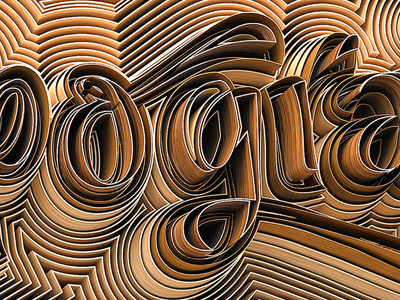 The Beauty of Typography 3d 3d typography contours type typography wood