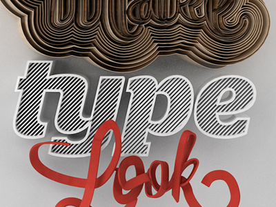 Make Type Look "Amazeballs" 3d 3d type amazeballs type poster typography