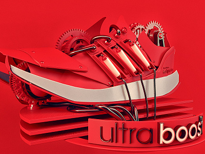 Adidas Ultraboost 3d adidas gears light red sneaker tube ultraboost