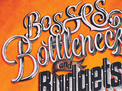 Your New Job boss hand handlettering handmade handtype lettering orange pen type typography