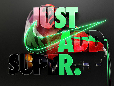 Nike - Glory begins digital digital art football graphics motivation neon nike nike sports soccer sports type typography