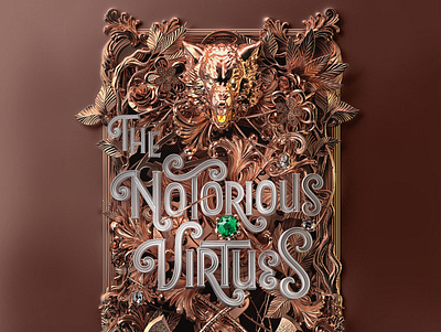 The Notorious Virtues - US Edition 3d 3d illustration 3d typography book book cover cover
