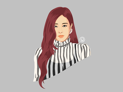 Blackpink Rose character digitalpainting fanart illustration portrait art sketch