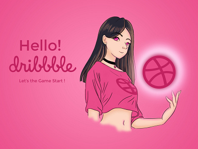 Dribbble Shot character daria krav design digitalpainting dribbble girl dribbbleshot firstshot hello dribble illustration invites