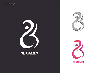 Sk Games logo 02 branding illustration logo sketch