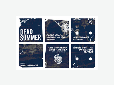 dead summer 💀🌞 branding content content creation content design content strategy dead summer design hiphop illustration instagram content music musicians visual content visual design