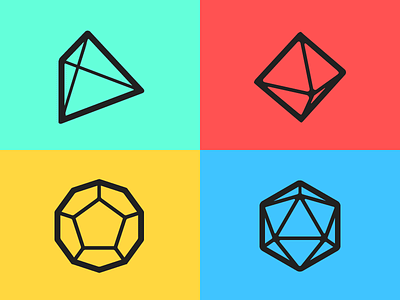 Hedrons! complex dodecahedron icon icosahedron math mathematical octahedron tetrahedron