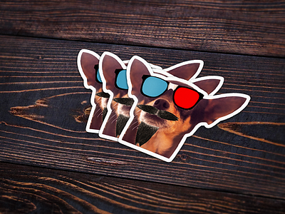 Gangsta Widdle magnet mule sticker stickermule