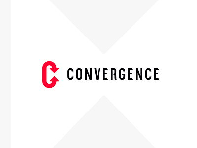 Convergence Logo arrows branding c identity industrial logo management training