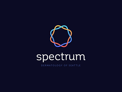 Spectrum Dermatology biotech branding dermatology doctor energy identity logo medical medicine seattle