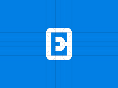 Electrode Mark apps brand e framework logo negative space