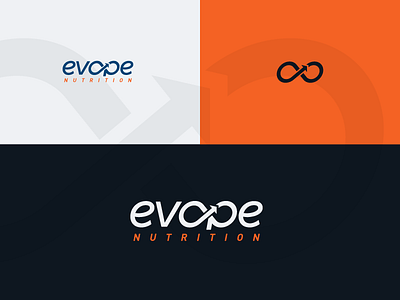 Evope health infinity italic logo nutrition sport wellness