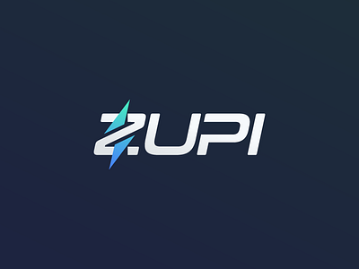 Zupi Logo app bolt development fast lightning logo saas software speed