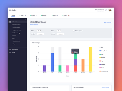 Audit Dashboard by Roach Design Co. on Dribbble