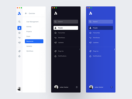 Sidebar Navigation by Kevin Dukkon for Fintory on Dribbble