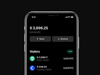 🔄 Pull-to-refresh animation app app design coinbase crypto app finance interaction ios native ios14 iphone lightswap mobile motion mp4 pull to refresh receive refresh send
