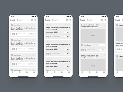 ◻️ Dogma - Greyscale design app app concept cards colors early stage design fintory greyscale illustration input field ios design ios15 mobile application product question tool typography ui user ux wireframe