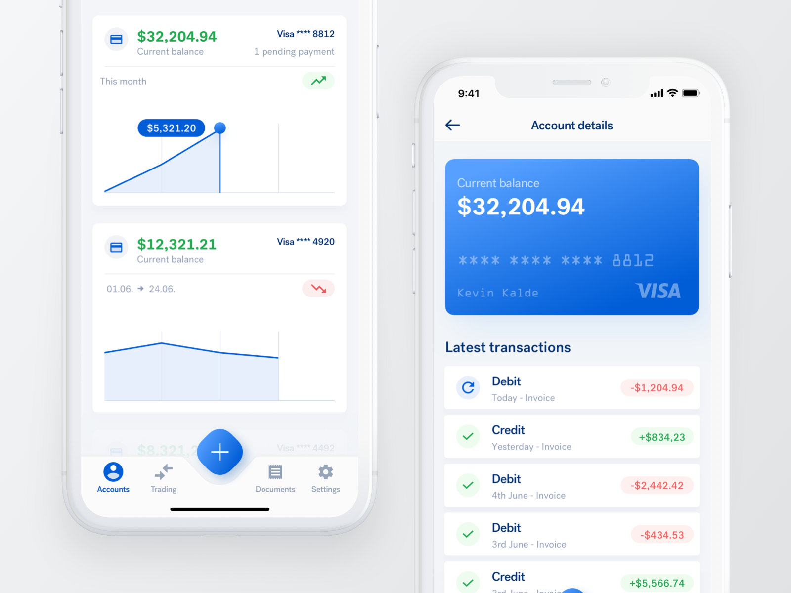 Mobile Banking Application by Kevin Dukkon for Fintory on Dribbble