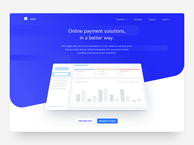 Financial Technology Startup Landingpage