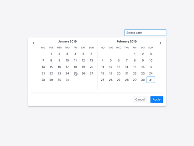 Datepicker - Select Period Exploration calendar dashboard date datepicker dates period select date software timeframe ui user experience ux