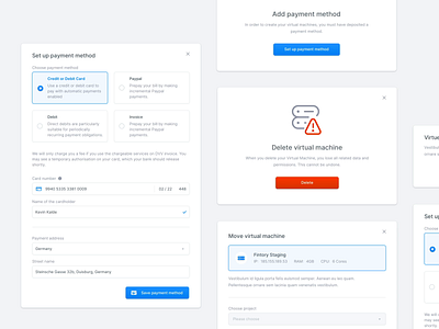 Delete Virtual Machine Interaction animation app banking clean dashboard design desktop flat forms illustration input interaction invoice minimal modal motion payment ui user interface