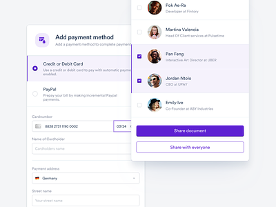 💵 Add Payment Method - Modal Windows (Desktop)