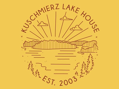 Lake House Logo adobe illustrator camping illustration logo