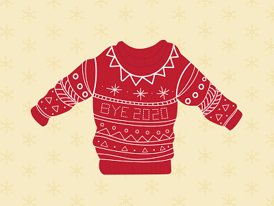 Bye 2020 Ugly Christmas Sweater 2020 adobe illustrator holiday design illustration