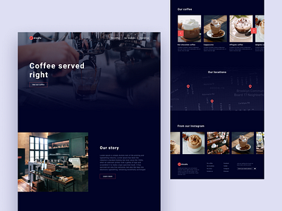 Coffee shop website