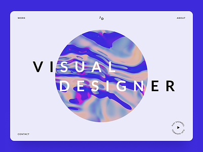 Minimal Portfolio 3d agency creative layout minimal modern personal portfolio studio typography ui ui design ux web web design webdesign