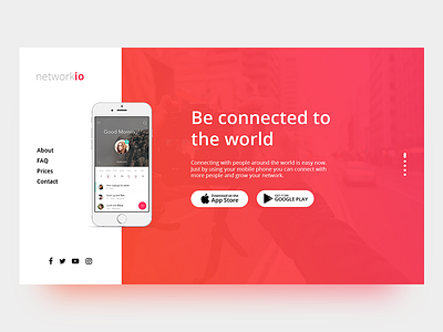 App Landing Page Concept app app landing page creative landing page ui web web design