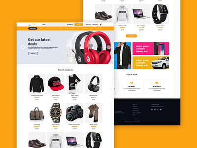 Shopping Website - Home page creative ecommerce home landing page modern ui ux web web design
